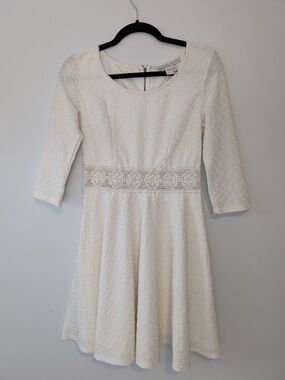 Gorgeous white American Rag dress with lace